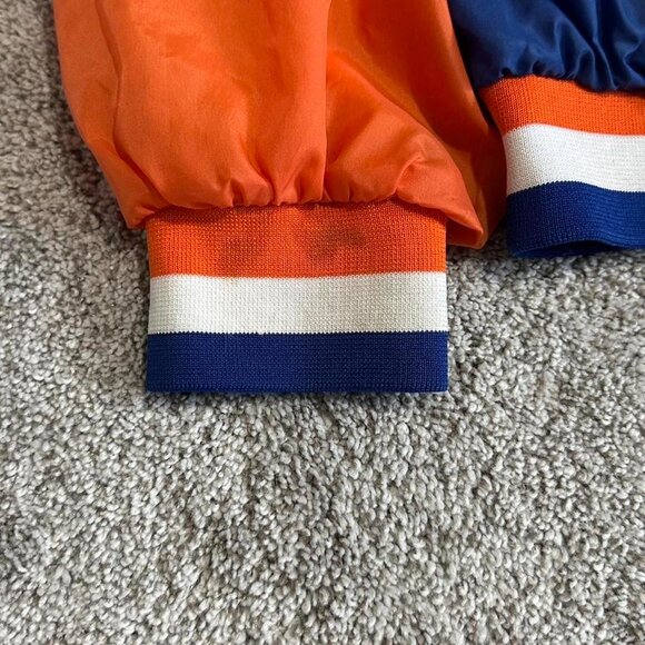 Starter Men's Blue and Orange Jacket - Picture 2 of 6